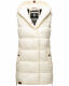 Navahoo Madilynaa Damen Winter Weste mit Steppung Offwhite S - Gr. 36