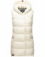 Navahoo Madilynaa Damen Winter Weste mit Steppung Offwhite S - Gr. 36