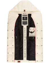 Navahoo Madilynaa Damen Winter Weste mit Steppung Offwhite M - Gr. 38