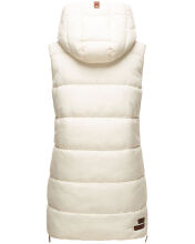 Navahoo Madilynaa Damen Winter Weste mit Steppung Offwhite L - Gr. 40