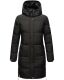 Marikoo Streliziaa ladies long winter quilted jacket fur collar Schwarz-Gr.XS