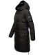 Marikoo Streliziaa ladies long winter quilted jacket fur collar Schwarz-Gr.XS