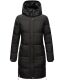 Marikoo Streliziaa ladies long winter quilted jacket fur collar Schwarz-Gr.XXL