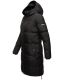 Marikoo Streliziaa ladies long winter quilted jacket fur collar Schwarz-Gr.XXL