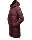 Marikoo Streliziaa Damen lange Winter Steppjacke Fellkragen Weinrot-Gr.XXL