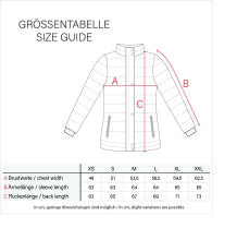 Marikoo Loveleen Damen Winter Steppjacke mit Teddyfell und Fellkragen Schwarz-Gr.XS