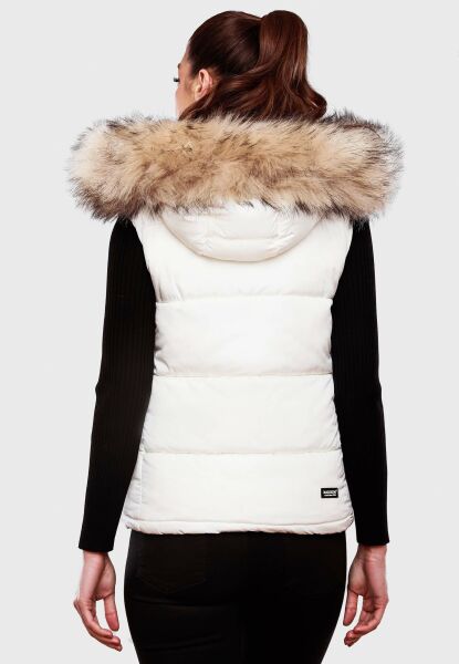 Fur sales collar vest