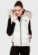 Marikoo Eisflöckchen ladies winter quilted vest with fur collar