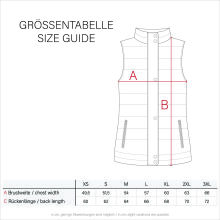 Marikoo Eisflöckchen Damen Winter Steppweste mit Fellkragen Schwarz XL - Gr. 42