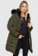 Navahoo Lotusblüte Princess Damen lange Winter Steppjacke