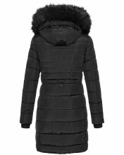 Navahoo Lotusblüte Princess Damen lange Winter Steppjacke Schwarz-Gr.XS