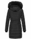 Navahoo Lotusblüte Princess Damen lange Winter Steppjacke Schwarz-Gr.XS