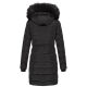 Navahoo Lotusblüte Princess Damen lange Winter Steppjacke Schwarz-Gr.S