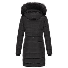 Navahoo Lotusblüte Princess Damen lange Winter Steppjacke Schwarz-Gr.M