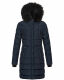 Navahoo Lotusblüte Princess ladies long winter quilted jacket Navy-Gr.XS