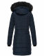 Navahoo Lotusblüte Princess ladies long winter quilted jacket Navy-Gr.L