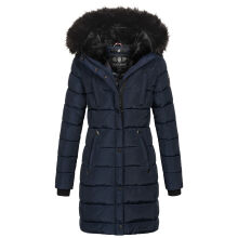 Navahoo Lotusblüte Princess ladies long winter quilted jacket Navy-Gr.XL