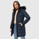Navahoo Lotusblüte Princess ladies long winter quilted jacket Navy-Gr.XL
