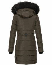 Navahoo Lotusblüte Princess Damen lange Winter Steppjacke Anthr.-Gr.XS