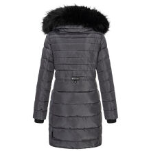 Navahoo Lotusblüte Princess Damen lange Winter Steppjacke Anthr.-Gr.XS