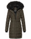 Navahoo Lotusblüte Princess Damen lange Winter Steppjacke Anthr.-Gr.XS