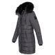 Navahoo Lotusblüte Princess Damen lange Winter Steppjacke Anthr.-Gr.S