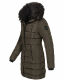 Navahoo Lotusblüte Princess Damen lange Winter Steppjacke Anthr.-Gr.M