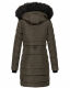 Navahoo Lotusblüte Princess Damen lange Winter Steppjacke Anthr.-Gr.M