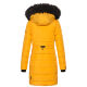 Navahoo Lotusblüte Princess Damen lange Winter Steppjacke Gelb-Gr.XS