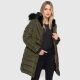 Navahoo Lotusblüte Princess ladies long winter quilted jacket Olive-Gr.XXL