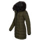 Navahoo Lotusblüte Princess ladies long winter quilted jacket Olive-Gr.XXL