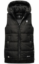 Marikoo Zarinaa Damen Weste Steppweste &Auml;rmellose Jacke Schwarz-Gr.S