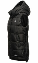 Marikoo Zarinaa Damen Weste Steppweste &Auml;rmellose Jacke Schwarz-Gr.S