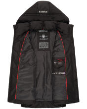 Marikoo Zarinaa Damen Weste Steppweste &Auml;rmellose Jacke Schwarz-Gr.S