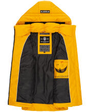 Marikoo Zarinaa Damen Weste Steppweste &Auml;rmellose Jacke Gelb-Gr.S
