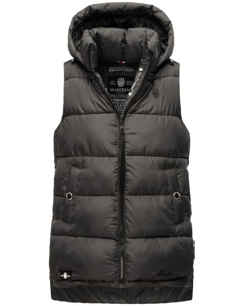 Marikoo Zarinaa ladies vest quilted sleeveless jacket Anthrazit-Gr.XS