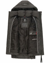 Marikoo Zarinaa Damen Weste Steppweste &Auml;rmellose Jacke Anthrazit-Gr.XXL