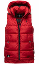 Marikoo Zarinaa Damen Weste Steppweste Ärmellose Jacke Rot-Gr.XS