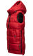 Marikoo Zarinaa Damen Weste Steppweste Ärmellose Jacke Rot-Gr.XS