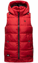Marikoo Zarinaa Damen Weste Steppweste &Auml;rmellose Jacke Rot-Gr.XL