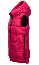 Marikoo Zarinaa Damen Weste Steppweste &Auml;rmellose Jacke Fuchsia-Gr.M
