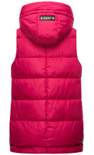 Marikoo Zarinaa Damen Weste Steppweste &Auml;rmellose Jacke Fuchsia-Gr.XXL