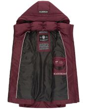 Marikoo Zarinaa Damen Weste Steppweste Ärmellose Jacke Weinrot-Gr.XL