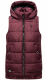 Marikoo Zarinaa Damen Weste Steppweste Ärmellose Jacke Weinrot-Gr.XL