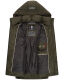 Marikoo Zarinaa Damen Weste Steppweste Ärmellose Jacke Olive-Gr.L