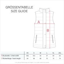 Marikoo Zarinaa Damen Weste Steppweste Ärmellose Jacke Weiss-Gr.XS