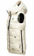 Marikoo Zarinaa Damen Weste Steppweste Ärmellose Jacke Weiss-Gr.XS