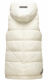 Marikoo Zarinaa Damen Weste Steppweste Ärmellose Jacke Weiss-Gr.XS