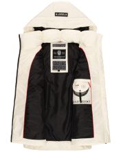 Marikoo Zarinaa Damen Weste Steppweste &Auml;rmellose Jacke Weiss-Gr.XXL