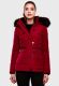 Navahoo Wisteriaa ladies winter hooded quilted jacket with fur collar